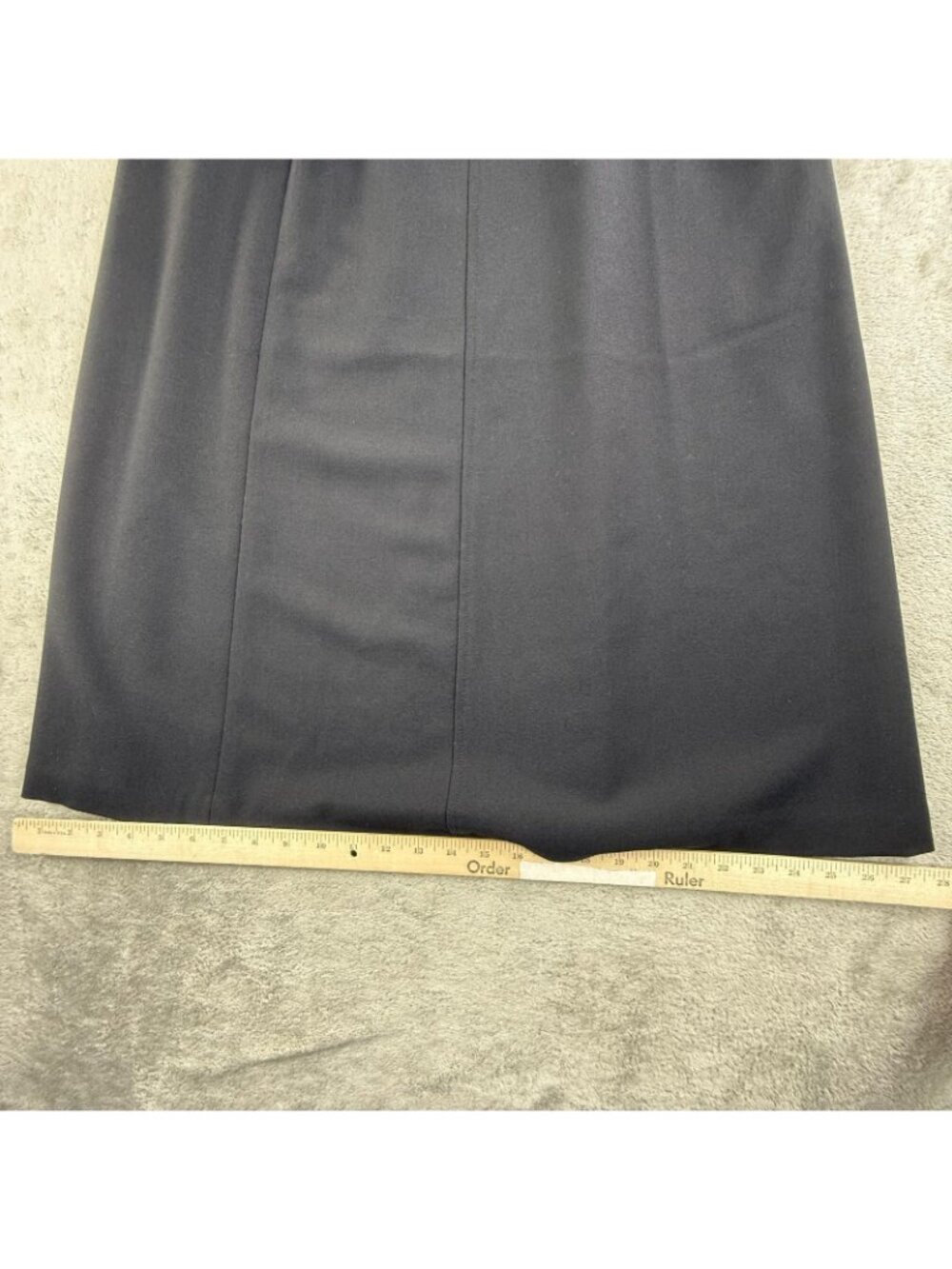 Vintage Talbots Skirt Womens 14P Black Wool A Line Midi Stretch Career Office - Picture 10 of 14